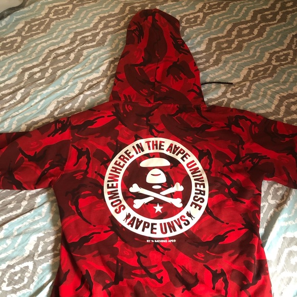 Aape hoodie made by bathing bape
